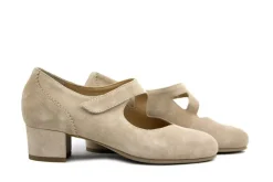Pumps | Wijdte K^Durea Pump met Band Licht Taupe Suede