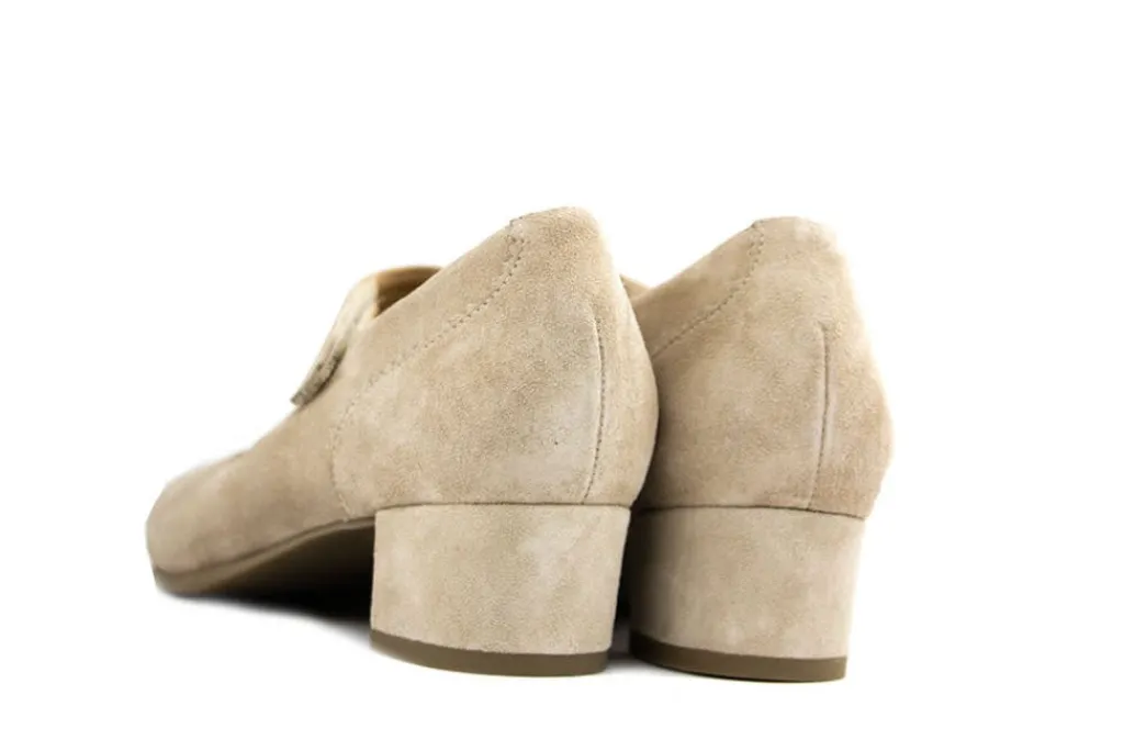 Pumps | Wijdte K^Durea Pump met Band Licht Taupe Suede
