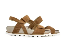 Sandalen En Slippers | Wijdte H^Durea Sandaal Cognac Suede H-leest