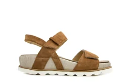 Sandalen En Slippers | Wijdte H^Durea Sandaal Cognac Suede H-leest