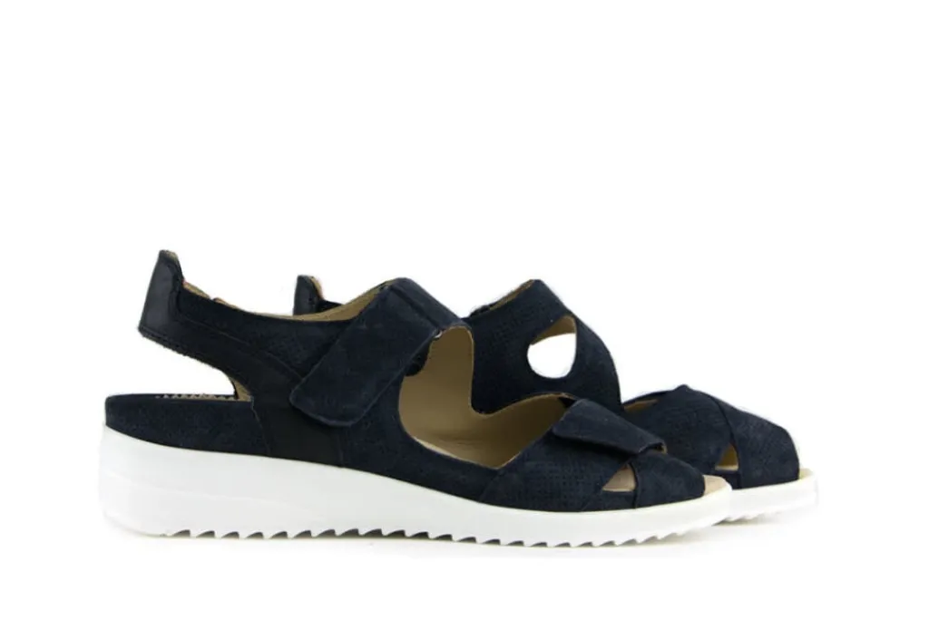 Sandalen En Slippers | Wijdte H^Durea Sandaal Donkerblauw H-leest