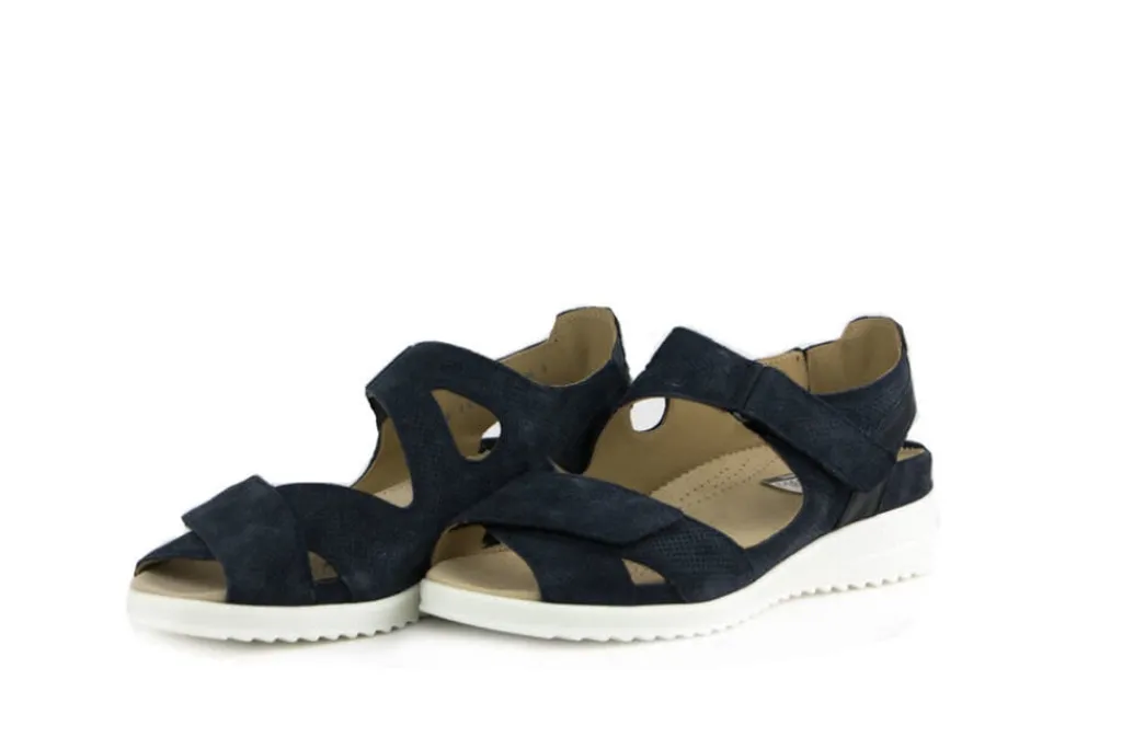 Sandalen En Slippers | Wijdte H^Durea Sandaal Donkerblauw H-leest