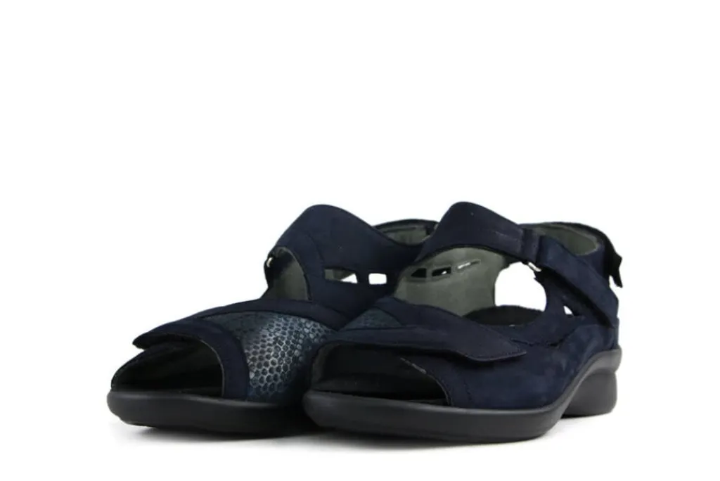 Sandalen En Slippers | Wijdte H^Durea Sandaal Donkerblauw H-leest
