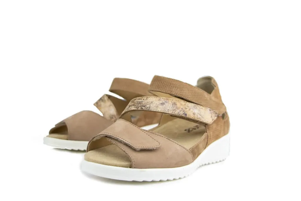 Sandalen En Slippers | Wijdte K^Durea Sandaal Licht Taupe Tabacco K-leest