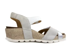 Sandalen En Slippers | Wijdte H^Durea Sandaal Offwhite Zilver Wit Zand