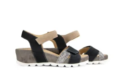 Sandalen En Slippers | Wijdte K^Durea Sandaal Zwart Taupe K-leest