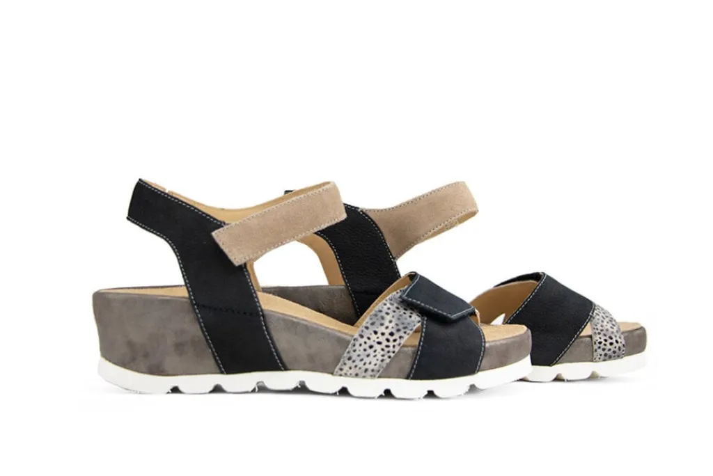 Sandalen En Slippers | Wijdte K^Durea Sandaal Zwart Taupe K-leest