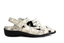 Sandalen En Slippers | Wijdte H^Durea Sandalen Ivoor Print H-leest