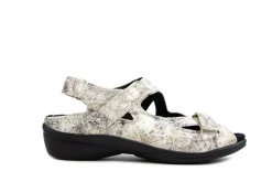 Sandalen En Slippers | Wijdte H^Durea Sandalen Ivoor Print H-leest