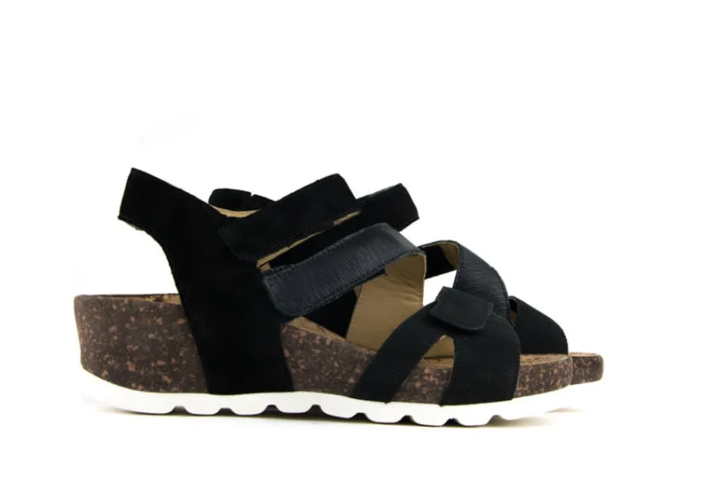 Sandalen En Slippers | Wijdte K^Durea Sandalen Zwart Donkerbruin K-leest