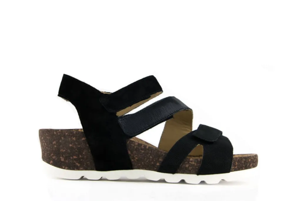 Sandalen En Slippers | Wijdte K^Durea Sandalen Zwart Donkerbruin K-leest