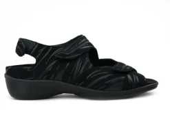 Sandalen En Slippers | Wijdte H^Durea Sandalen Zwart Fern H-leest