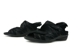 Sandalen En Slippers | Wijdte H^Durea Sandalen Zwart Fern H-leest