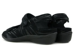 Sandalen En Slippers | Wijdte H^Durea Sandalen Zwart Fern H-leest