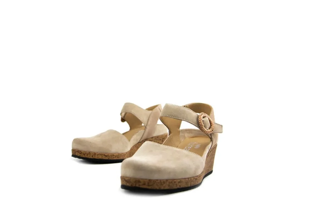 Sandalen En Slippers | Wijdte H^Durea Sleehak Licht Taupe Zand