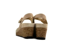 Sandalen En Slippers | Wijdte H^Durea Sleehak Licht Taupe Zand