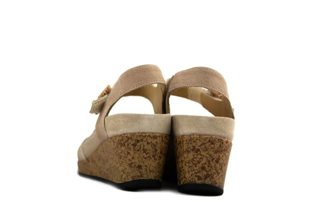 Sandalen En Slippers | Wijdte H^Durea Sleehak Licht Taupe Zand