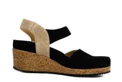 Sandalen En Slippers | Wijdte H^Durea Sleehak Zwart Zand