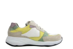 Sneakers | Wijdte H^Durea Sneaker Avorio Geel Wit Groen Taupe Lilla