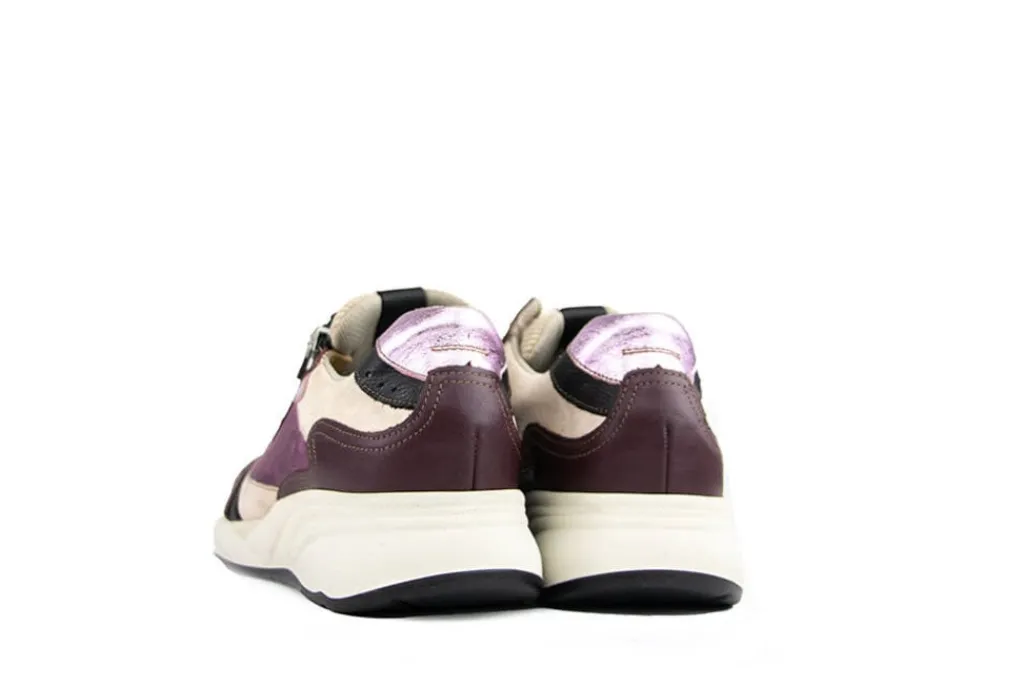 Sneakers | Wijdte H^Durea Sneaker Bordo Lichtroze Seppia H
