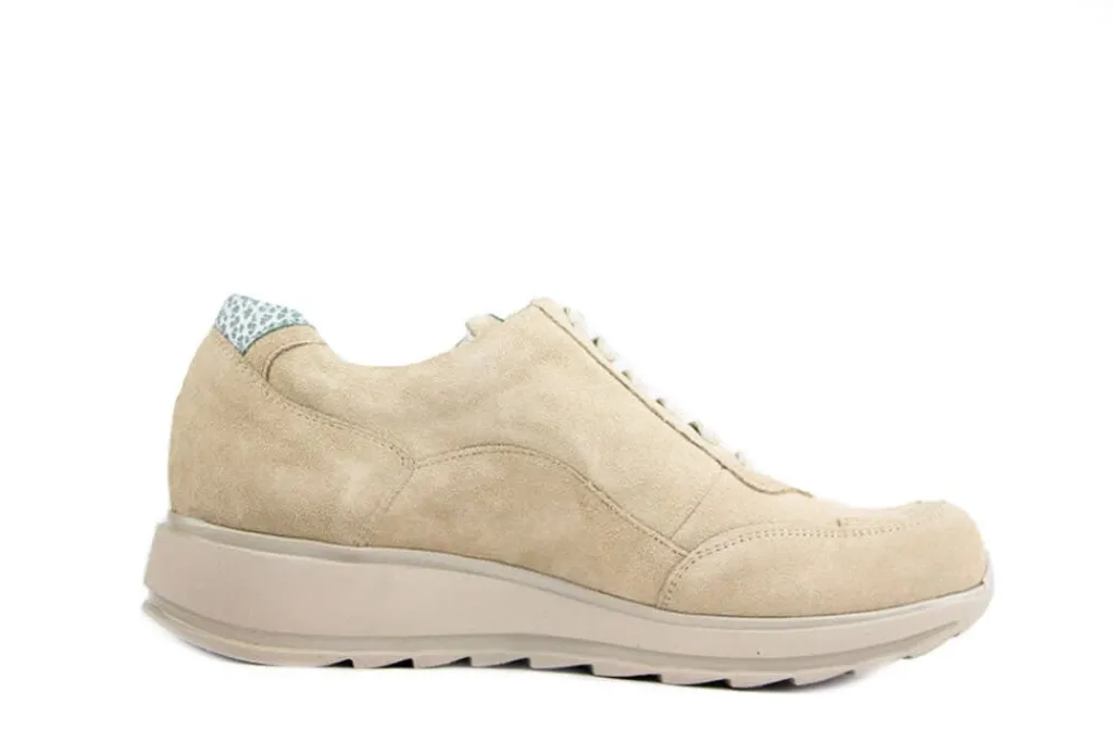 Sneakers | Wijdte H^Durea Sneaker Licht Taupe Militare