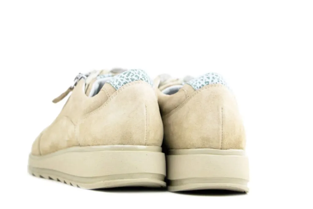 Sneakers | Wijdte H^Durea Sneaker Licht Taupe Militare