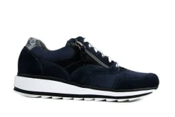 Sneakers | Wijdte H^Durea Sneaker Marine Zwart H-leest