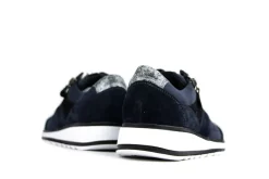 Sneakers | Wijdte H^Durea Sneaker Marine Zwart H-leest