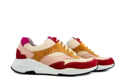 Sneakers | Wijdte H^Durea Sneaker Rood Roze Beige Oranje