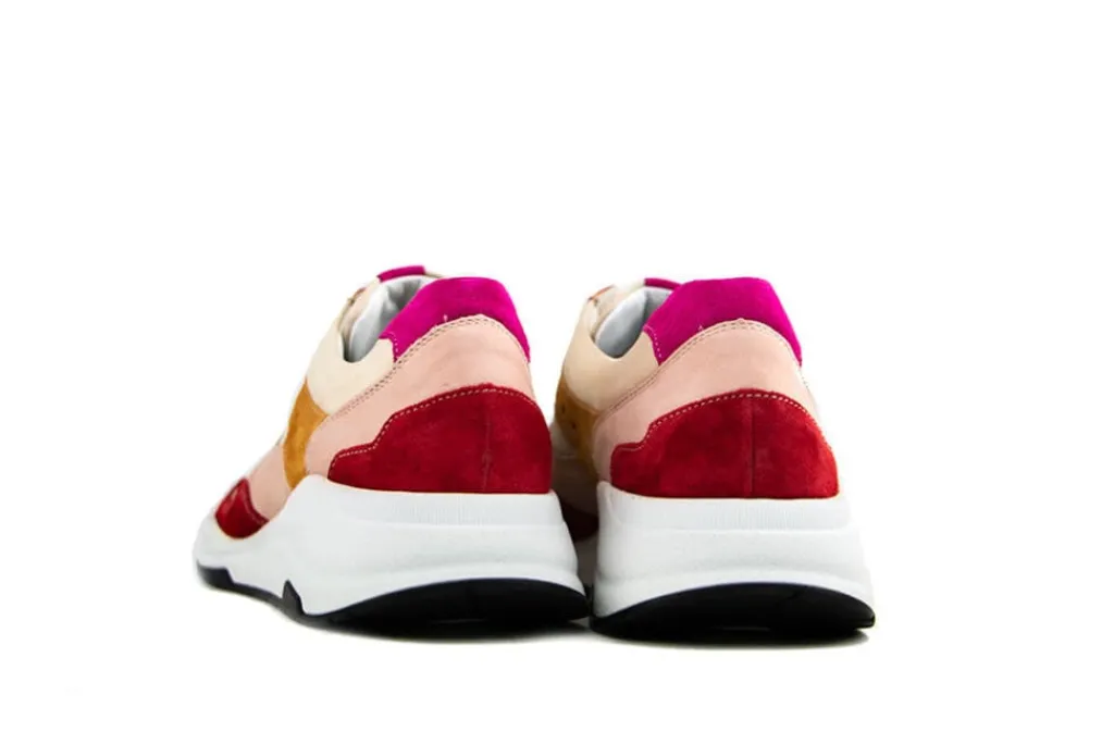 Sneakers | Wijdte H^Durea Sneaker Rood Roze Beige Oranje