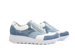 Sneakers | Wijdte H^Durea Sneaker Savoia Wit Zilver