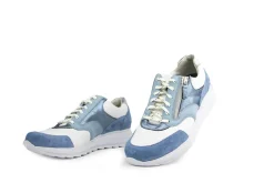 Sneakers | Wijdte H^Durea Sneaker Savoia Wit Zilver
