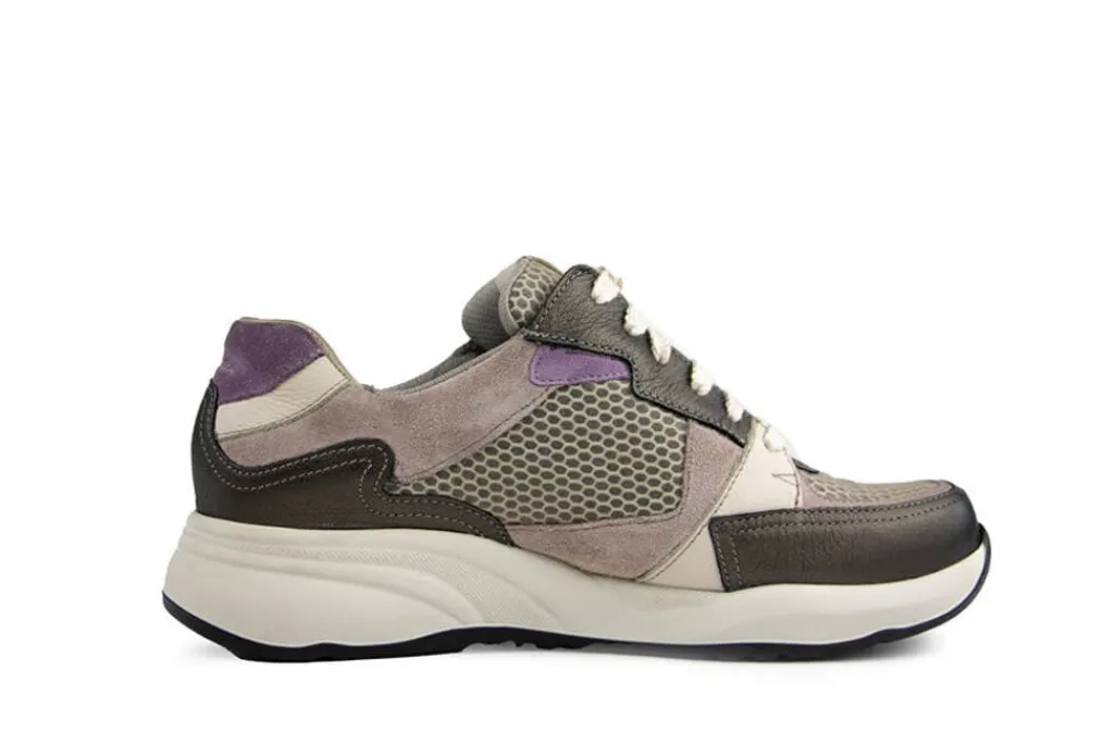 Sneakers | Wijdte H^Durea Sneaker Smog Poeder Taupe Lilla