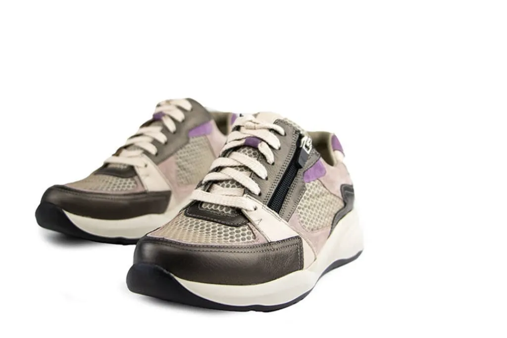 Sneakers | Wijdte K^Durea Sneaker Smog Poeder Taupe Lilla K