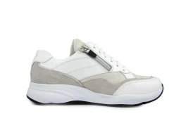 Sneakers | Wijdte H^Durea Sneaker Wit Mat Zilver