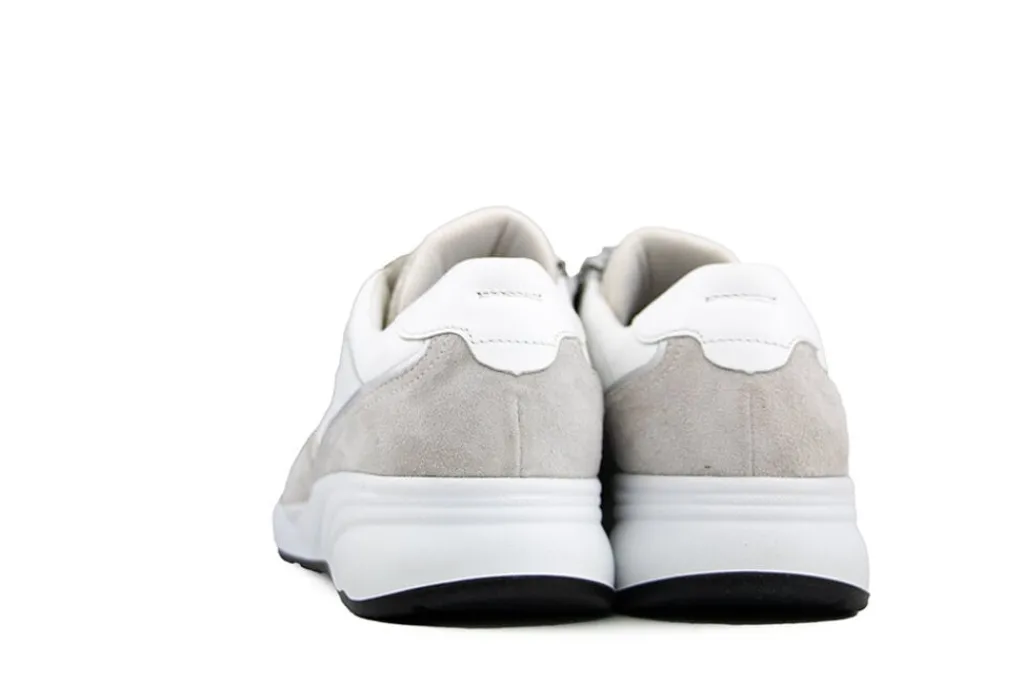 Sneakers | Wijdte H^Durea Sneaker Wit Mat Zilver