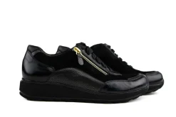 Sneakers | Wijdte H^Durea Sneaker Zwart Antracite H