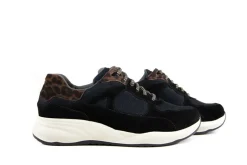 Sneakers | Wijdte M^Durea Sneaker Zwart Espresso