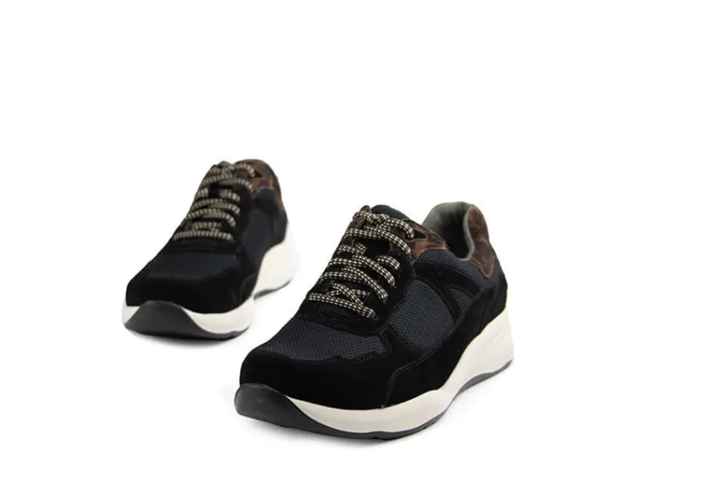 Sneakers | Wijdte M^Durea Sneaker Zwart Espresso