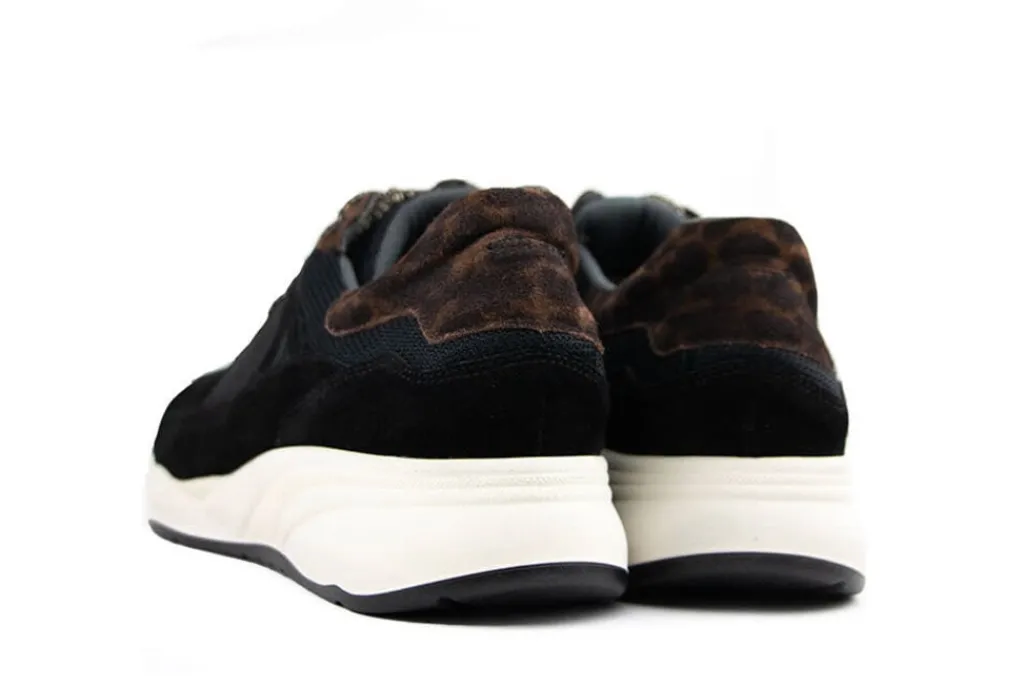 Sneakers | Wijdte M^Durea Sneaker Zwart Espresso
