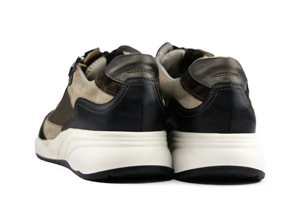 Sneakers | Wijdte K^Durea Sneaker Zwart Seppia Bruin