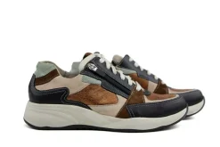 Sneakers | Wijdte H^Durea Sneaker Zwart Vachetta Cognac H