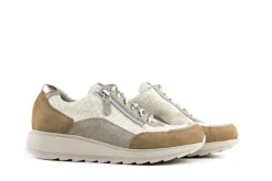 Sneakers | Wijdte H^Durea Sneakers Taupe Panna