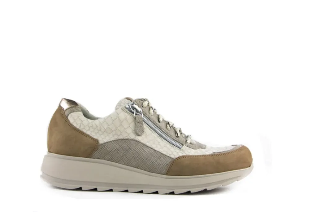 Sneakers | Wijdte H^Durea Sneakers Taupe Panna