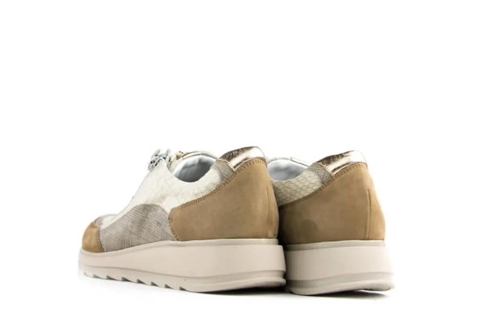 Sneakers | Wijdte H^Durea Sneakers Taupe Panna