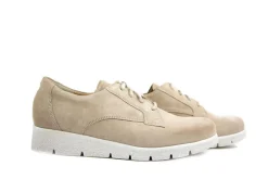 Veterschoenen | Wijdte K^Durea Veter Licht Taupe