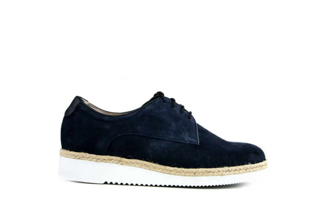 Veterschoenen | Wijdte K^Durea Veter Marine Suede K-leest