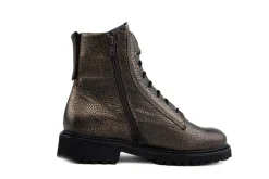Wijdte K | Veterboots En Bikerboots^Durea Veterboot Brons Leer