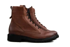 Wijdte K | Veterboots En Bikerboots^Durea Veterboot Cognac New Gaucho H-leest