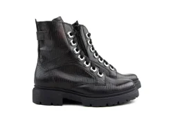 Veterboots En Bikerboots | Wijdte H^Durea Veterboot Cognac Print H